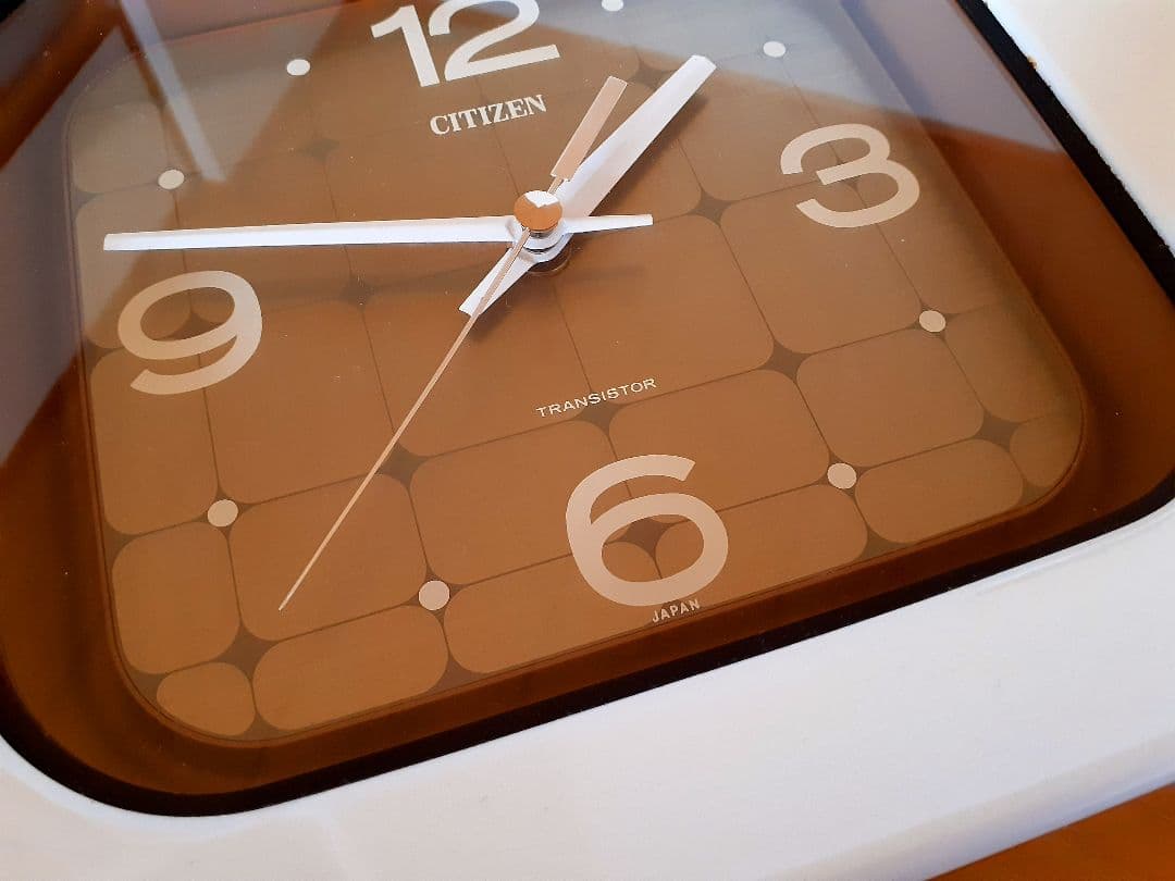 70's　CITIZEN　掛け時計　ミッドセンチュリー　ホーロー　琺瑯
