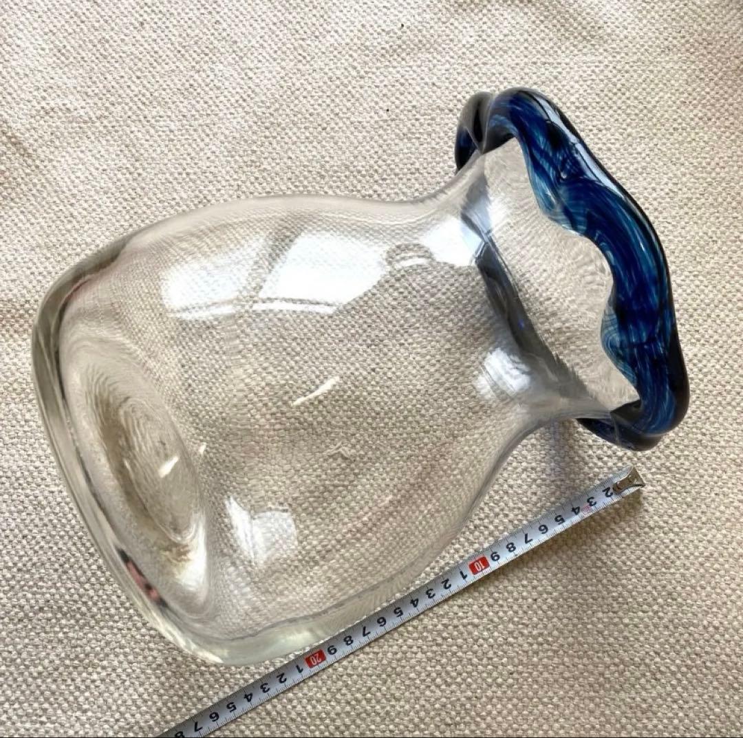 【最終価格】KITAICHI ガラス金魚鉢大 メダカ飼育鉢 厚手透明吹ガラス