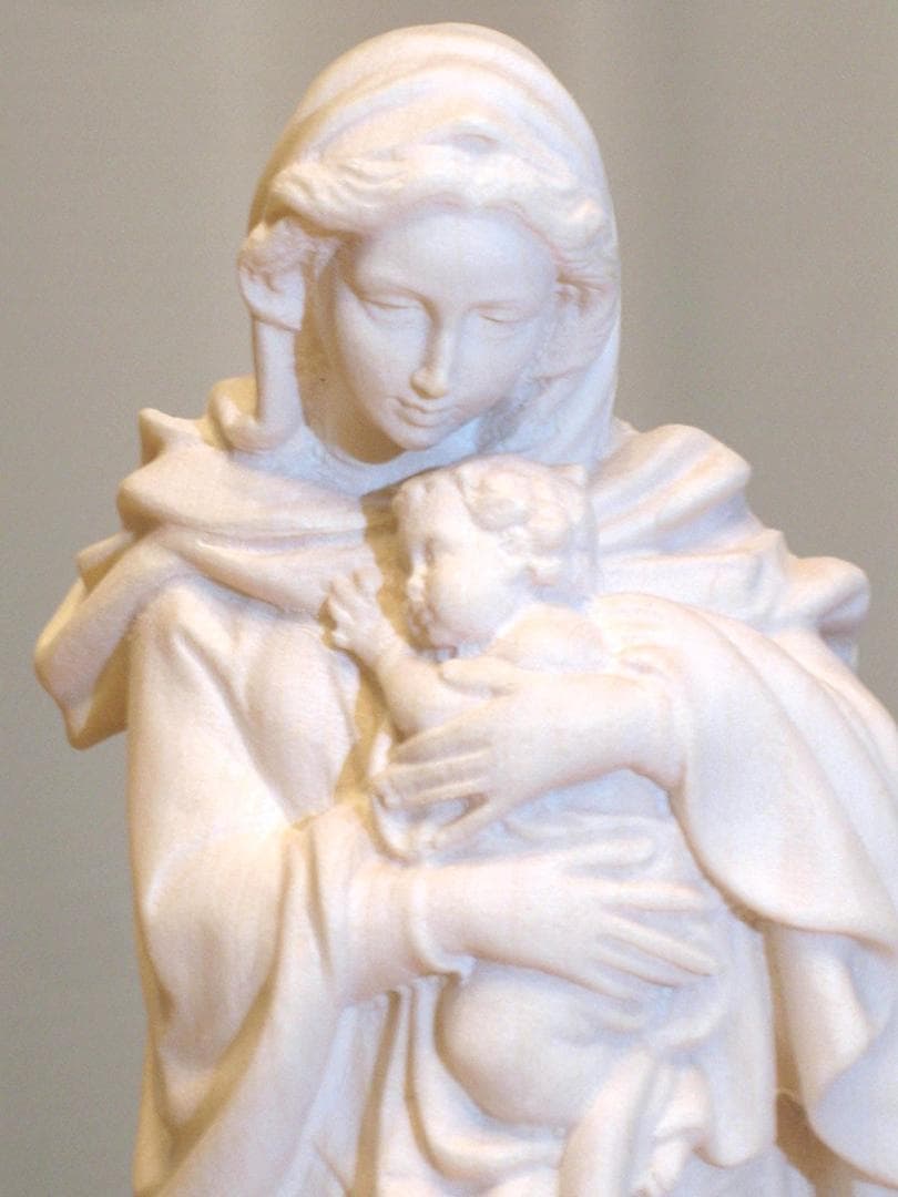 信者さん向け本物のマリアさま　マリア像　マリア様　20cm　木彫り　イタリア製