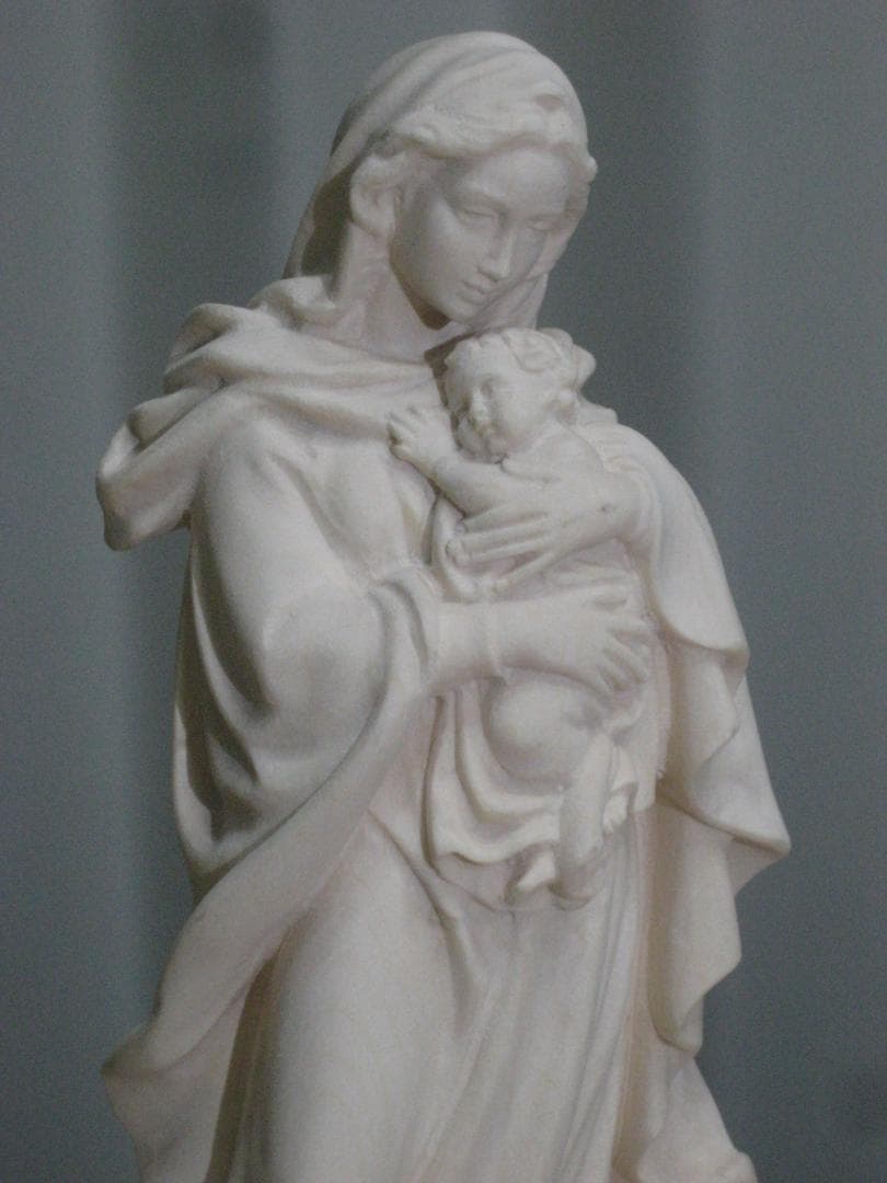 信者さん向け本物のマリアさま　マリア像　マリア様　20cm　木彫り　イタリア製