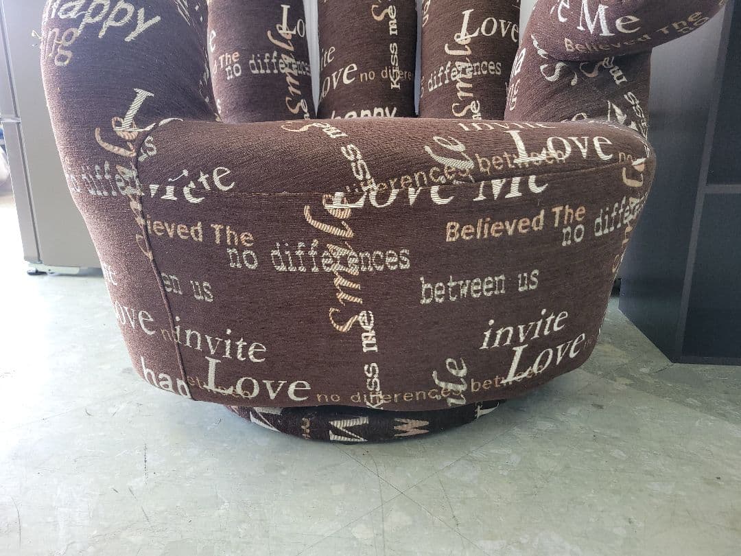 ハンド ソファー チェアー 回転式 1人掛け インテリア 椅子 イス　中古