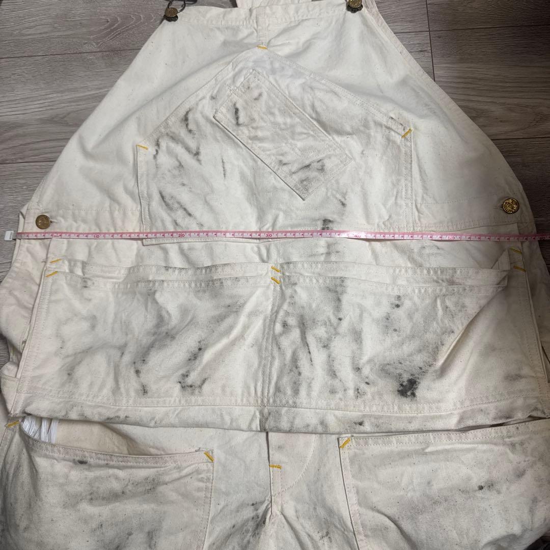 カーターズ　Carters オーバーオール　エプロン　ダブルニー　キナリ　生成