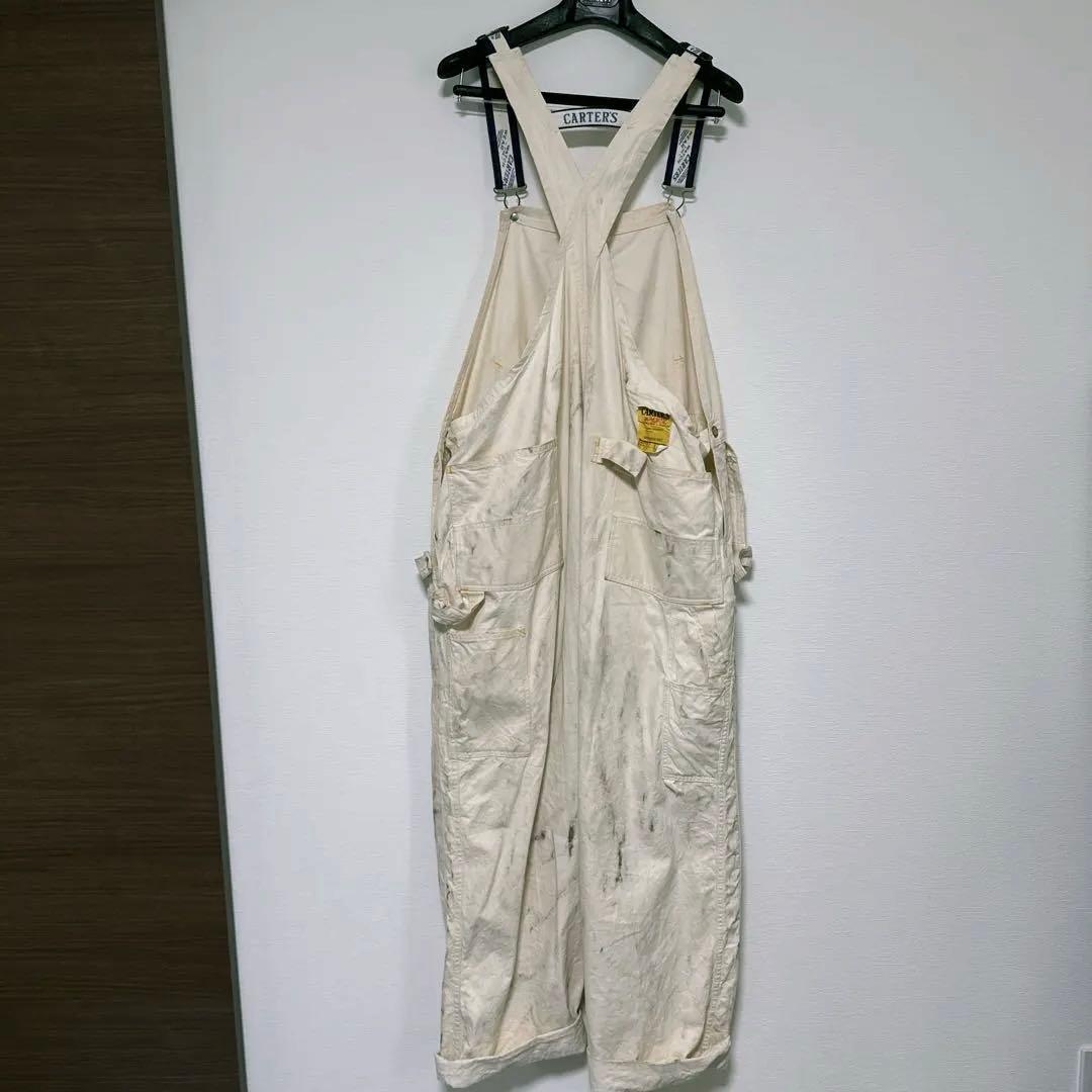 カーターズ　Carters オーバーオール　エプロン　ダブルニー　キナリ　生成