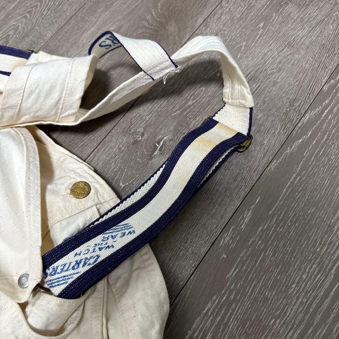 カーターズ　Carters オーバーオール　エプロン　ダブルニー　キナリ　生成