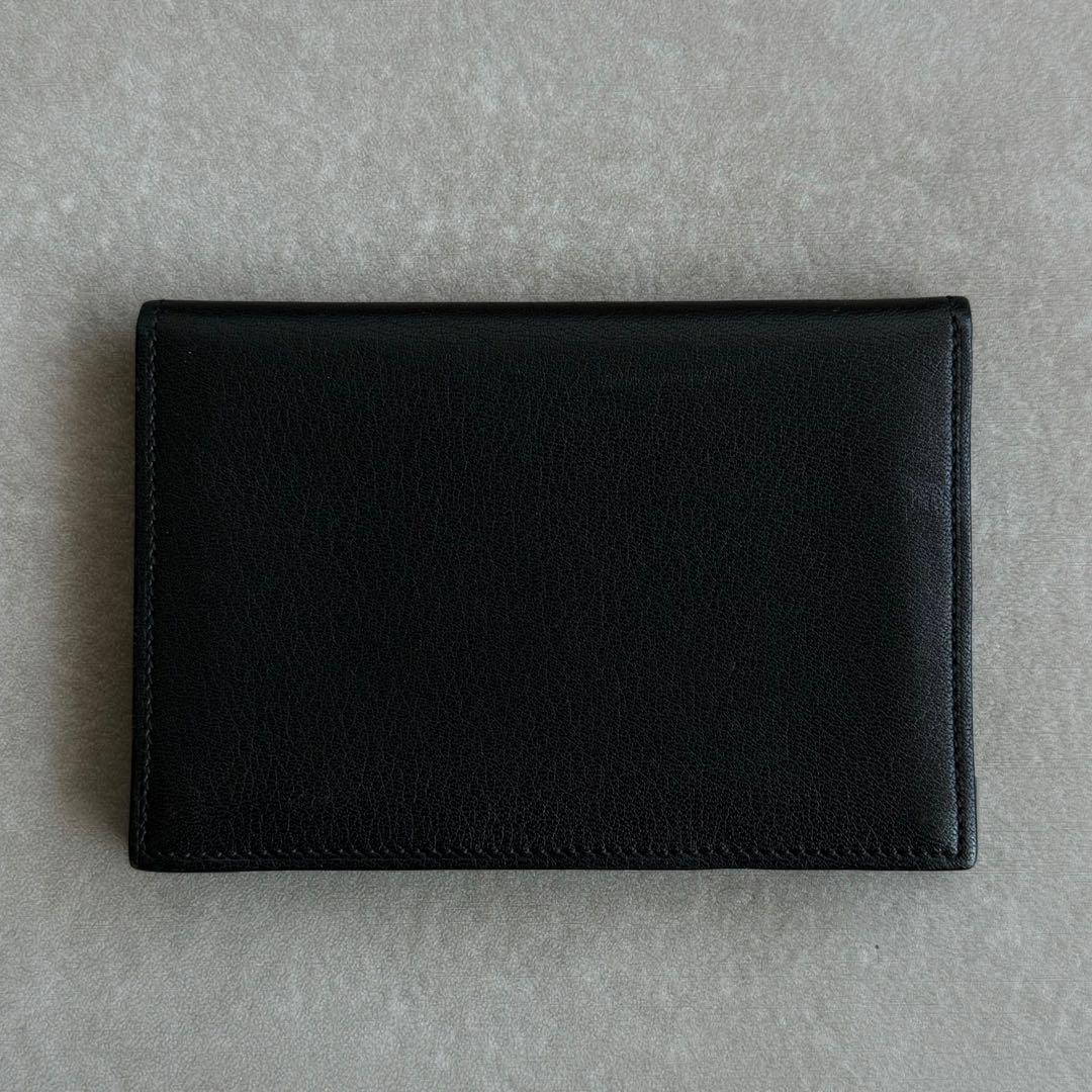 Cartier マストドゥ カーフスキン 名刺入れ カードケース 黒 ボルドー