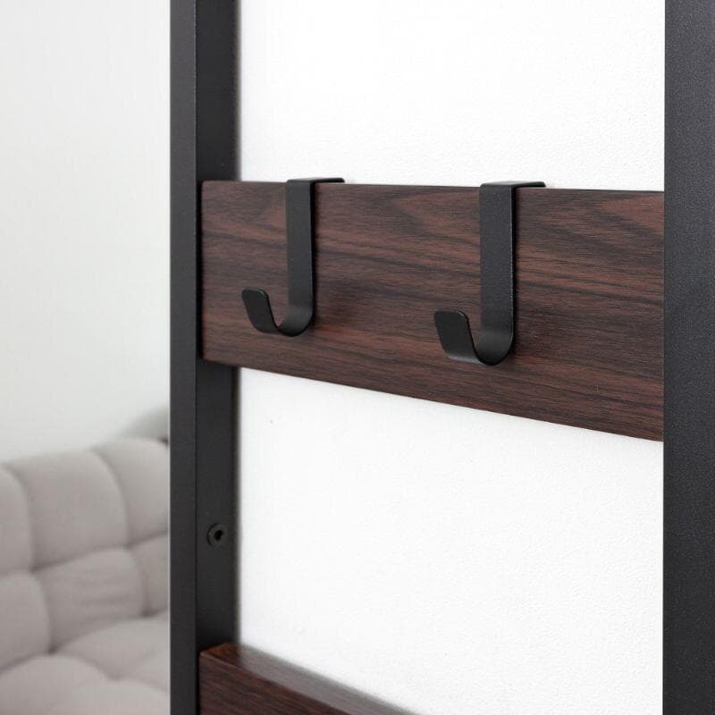 多機能　ハンガーラック　ミラー付　ハンガー　小物ラック