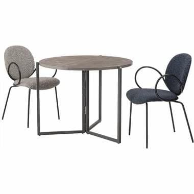 【メーカー直送】東谷 GDT-11MBフォールディングラウンドテーブル ブラウン