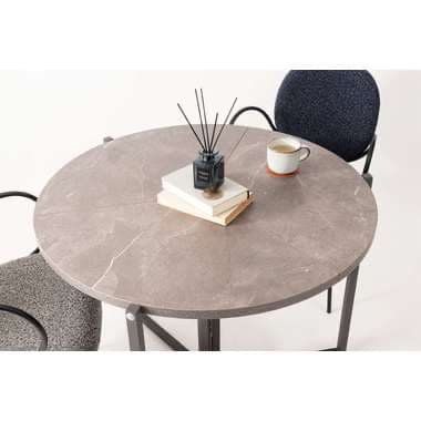 【メーカー直送】東谷 GDT-11MBフォールディングラウンドテーブル ブラウン