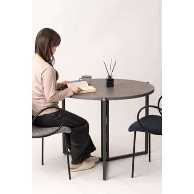 【メーカー直送】東谷 GDT-11MBフォールディングラウンドテーブル ブラウン