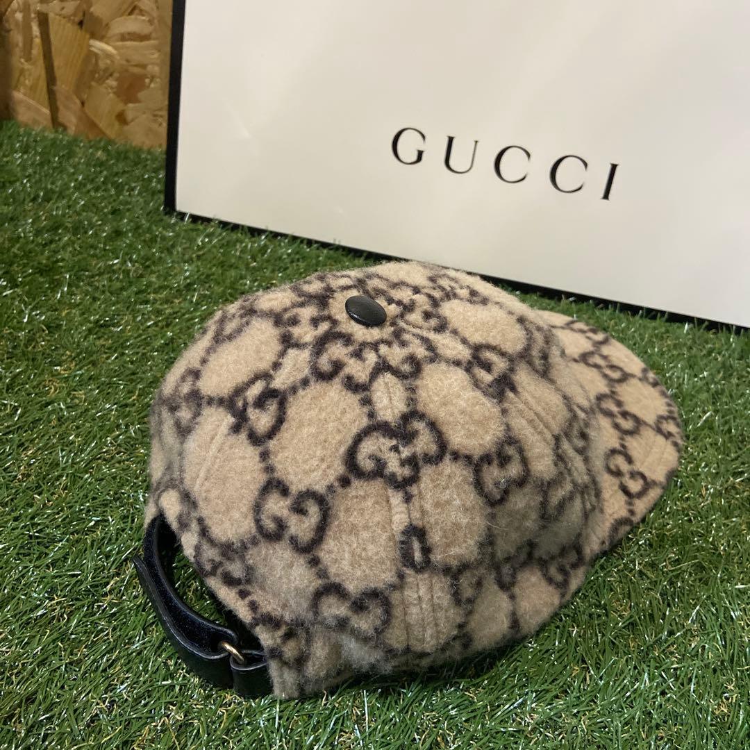 GUCCI ウール GGパターンキャップ