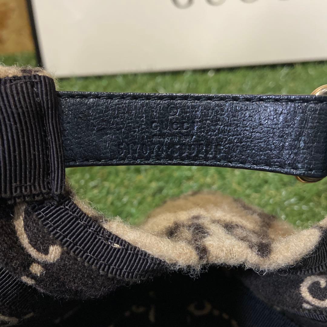 GUCCI ウール GGパターンキャップ