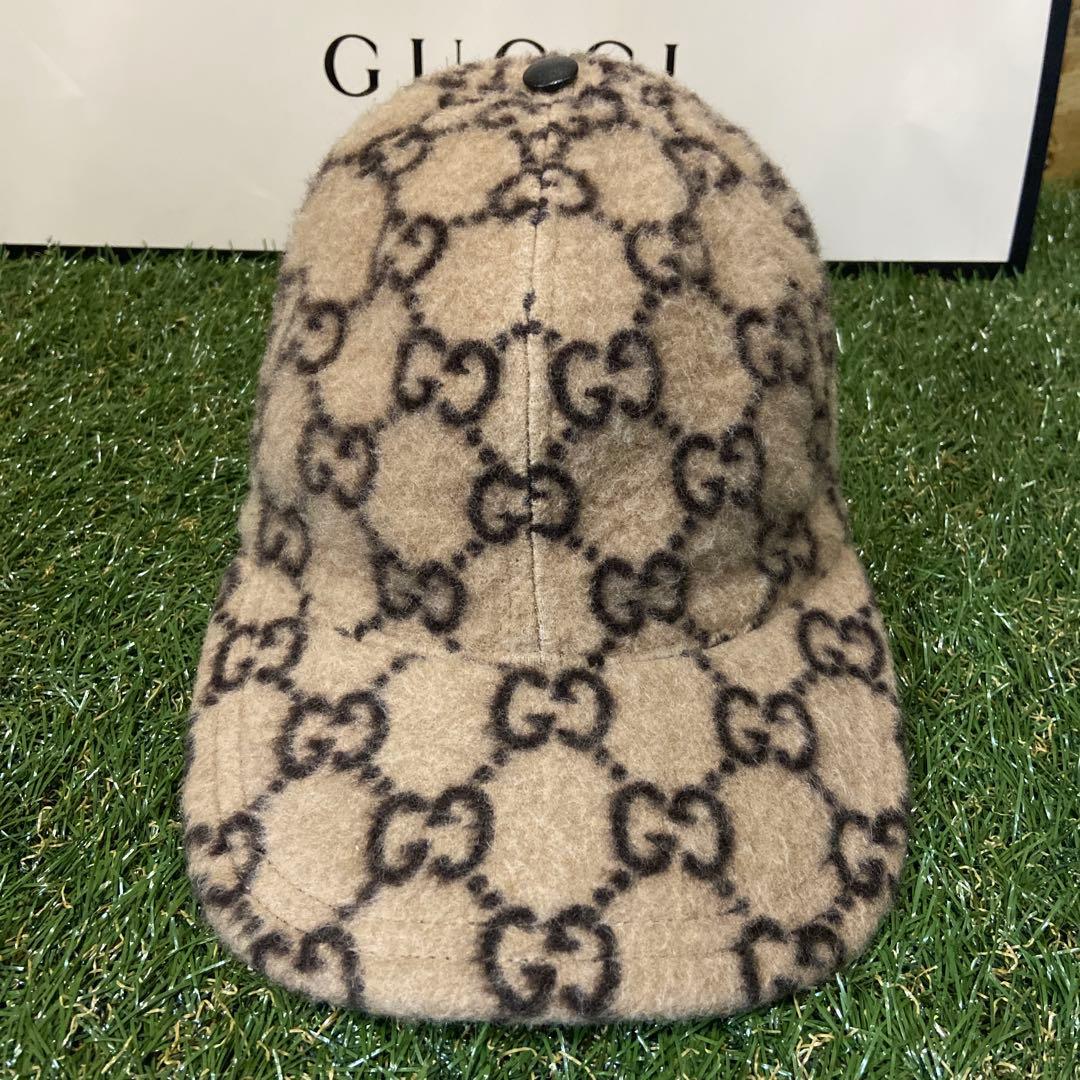 GUCCI ウール GGパターンキャップ