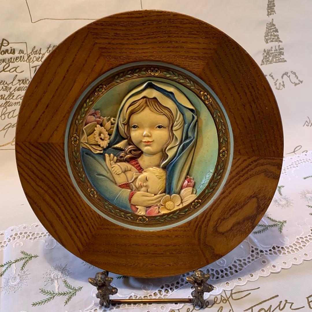 アンリ人形　ビンテージ1974年Mother's Day木製プレート！可愛い！