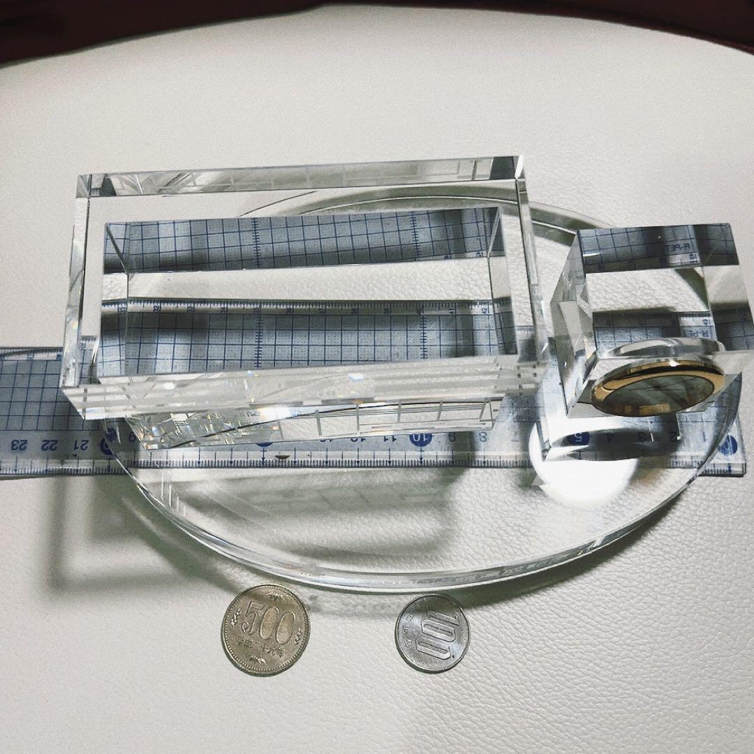 クリスタル　置き時計　セブンイレブン20000店舗達成記念