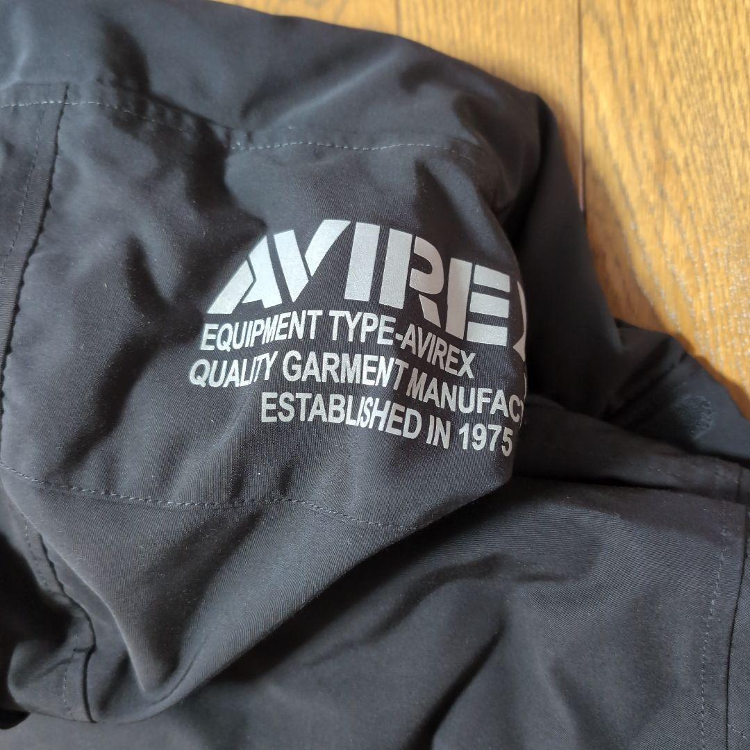 AVIREX フード付きダウンジャケット M ブラック