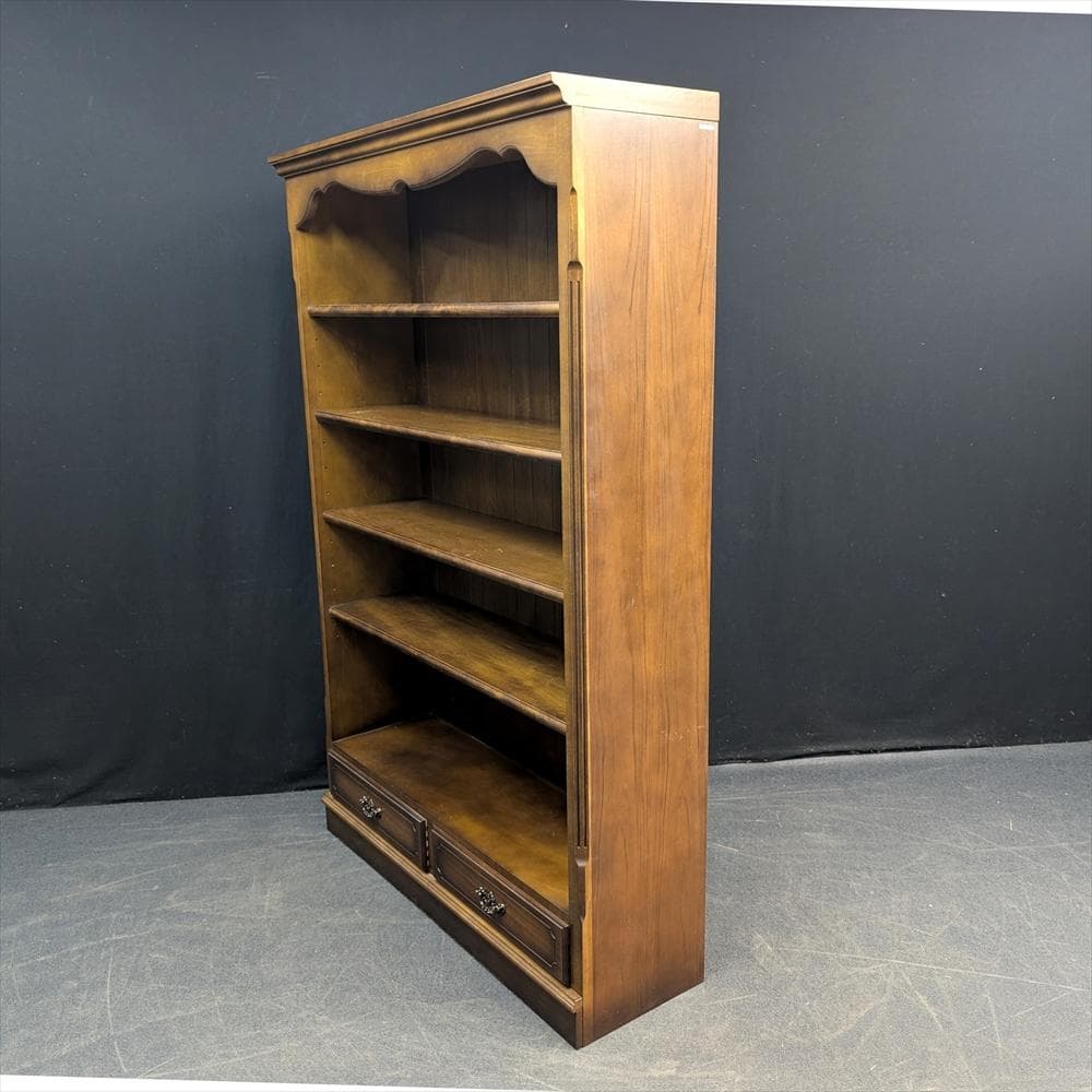 カリモク　コロニアル　本棚　本箱　書棚　ラック　ブックシェルフ　キャビネット　B