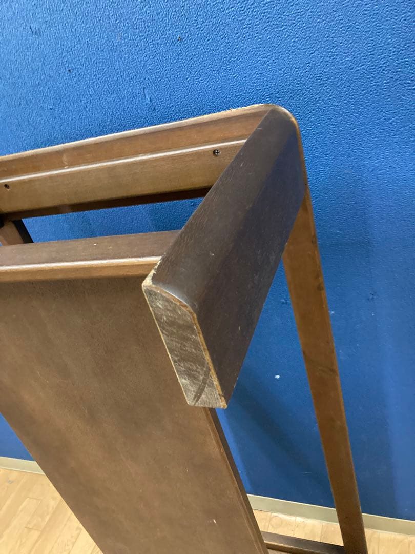 マルニ　ガラステーブル　センターテーブル　アンティーク調　レトロ　木製　茶系