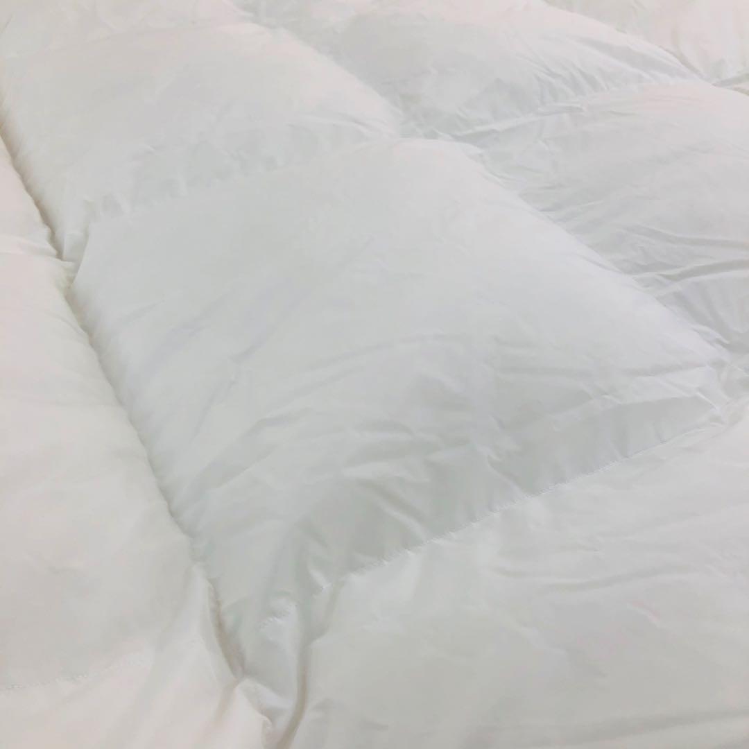 羽毛布団 ダブル 大増量 ニューゴールド 白色 日本製 190×210cm