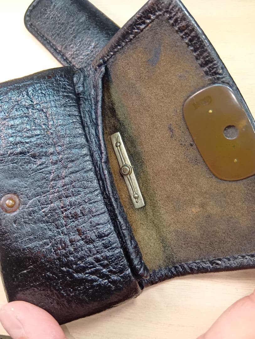 煙草入／天狗前金具／極上美品金工根付／２色煙管