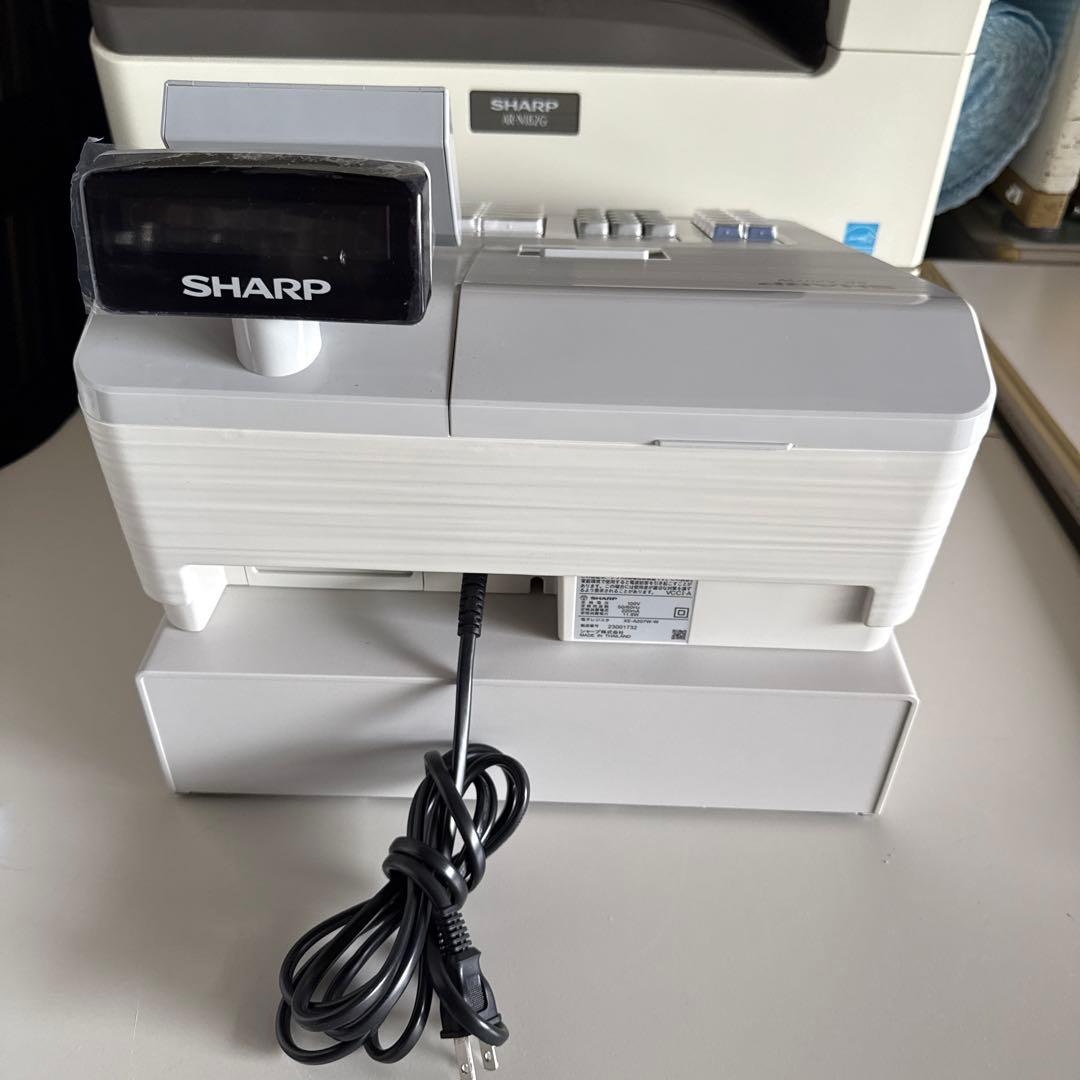 美品 シャープ 電子レジスター XE-A207W 取説 キー付 使用少ない