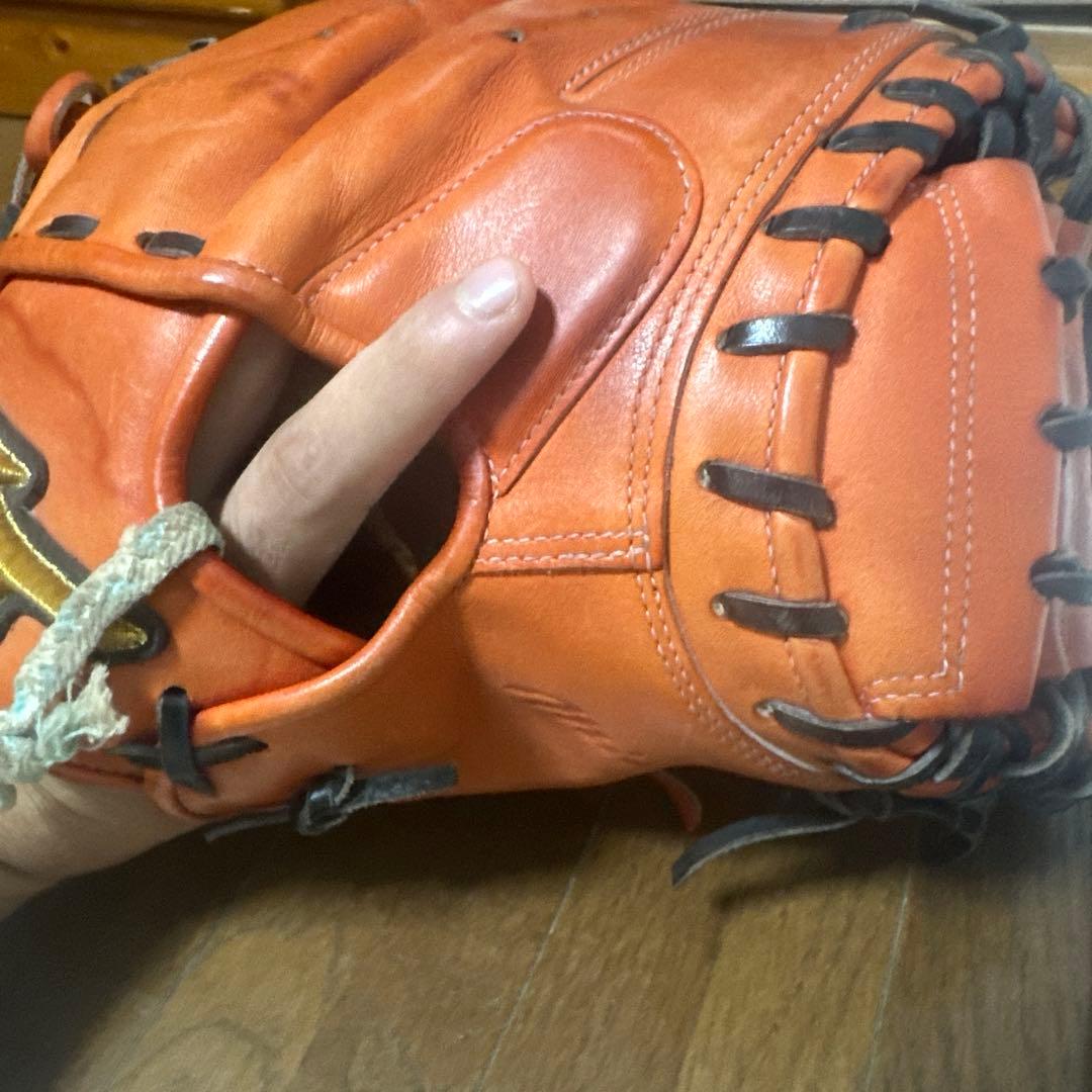 Mizuno 硬式グローブ オレンジ