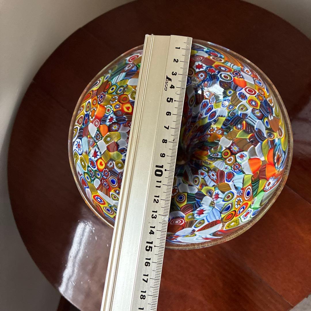 ミルフィオリ ムラーノ島の伝統ガラス　そのままお飾り、花瓶にも