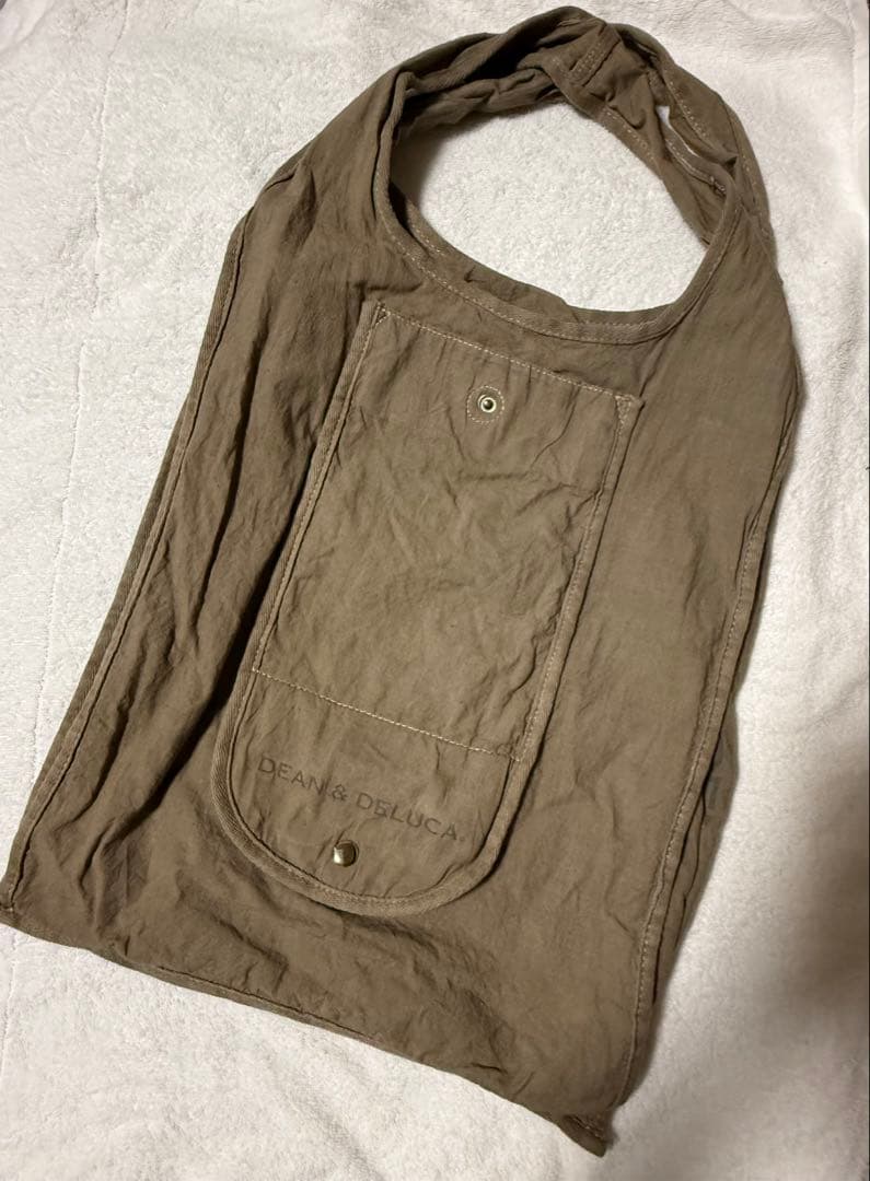 DEAN＆DELUCA 珈琲染めショッピングバッグ ブラウン
