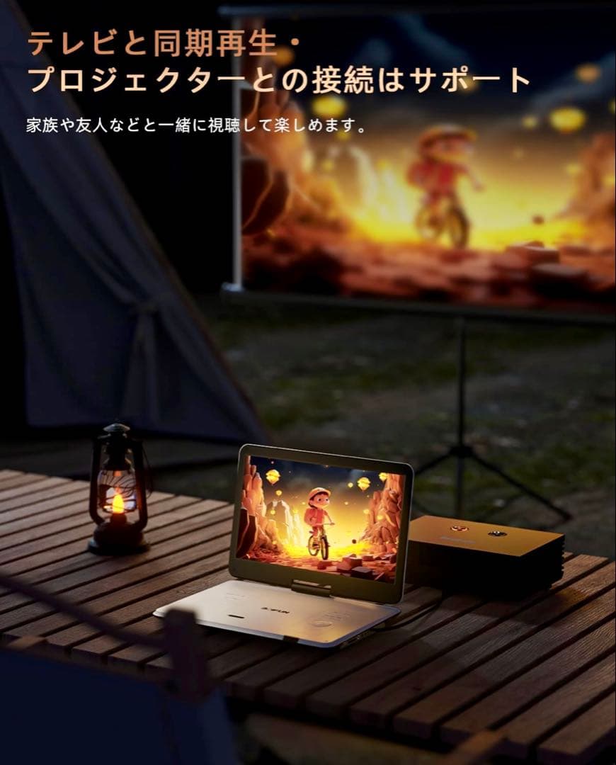 【更新・新登場】 ポータブルDVDプレーヤー BOIFUN 15.6インチ