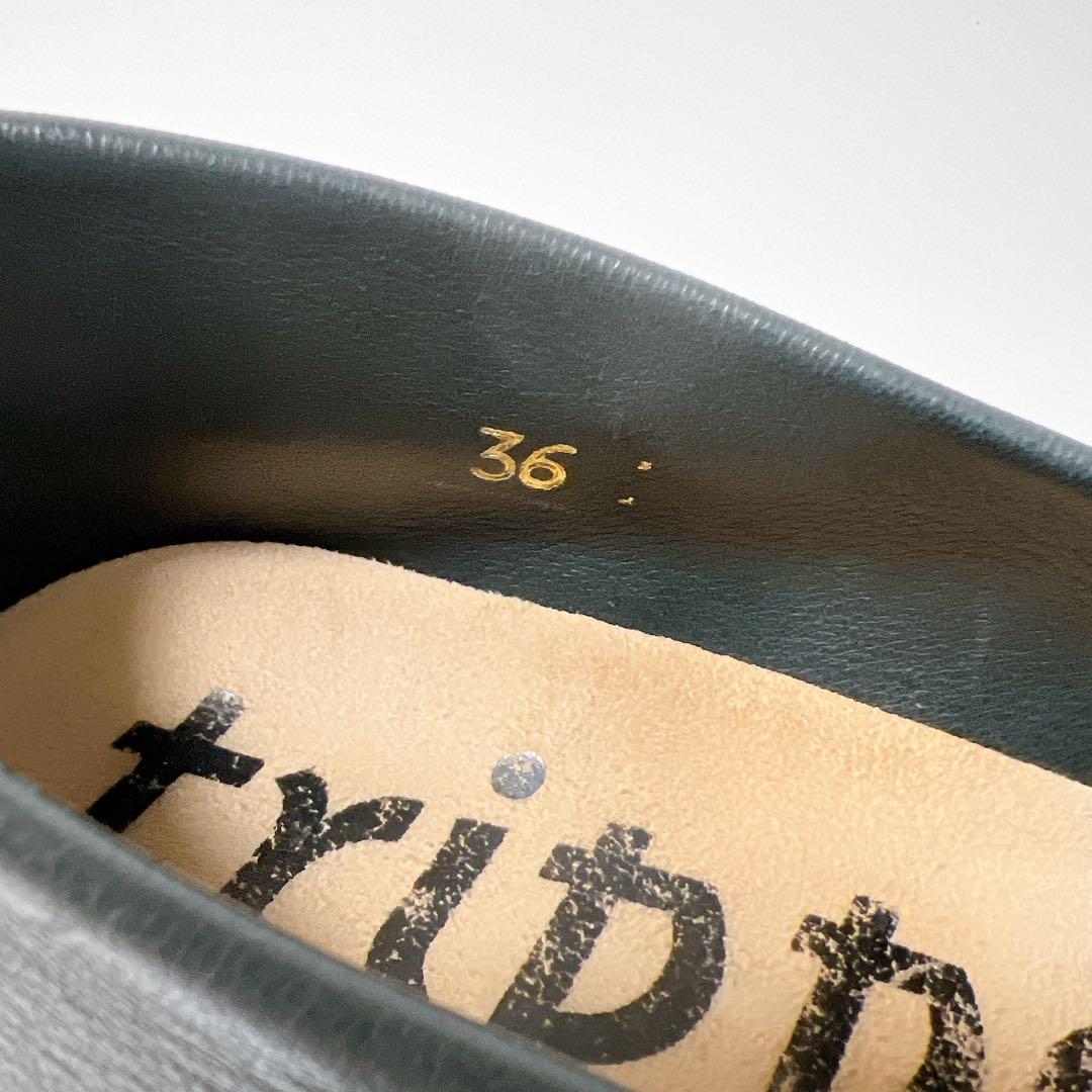 《極美品》トリッペン Ahead ベロクロストラップシューズ ネイビー 36