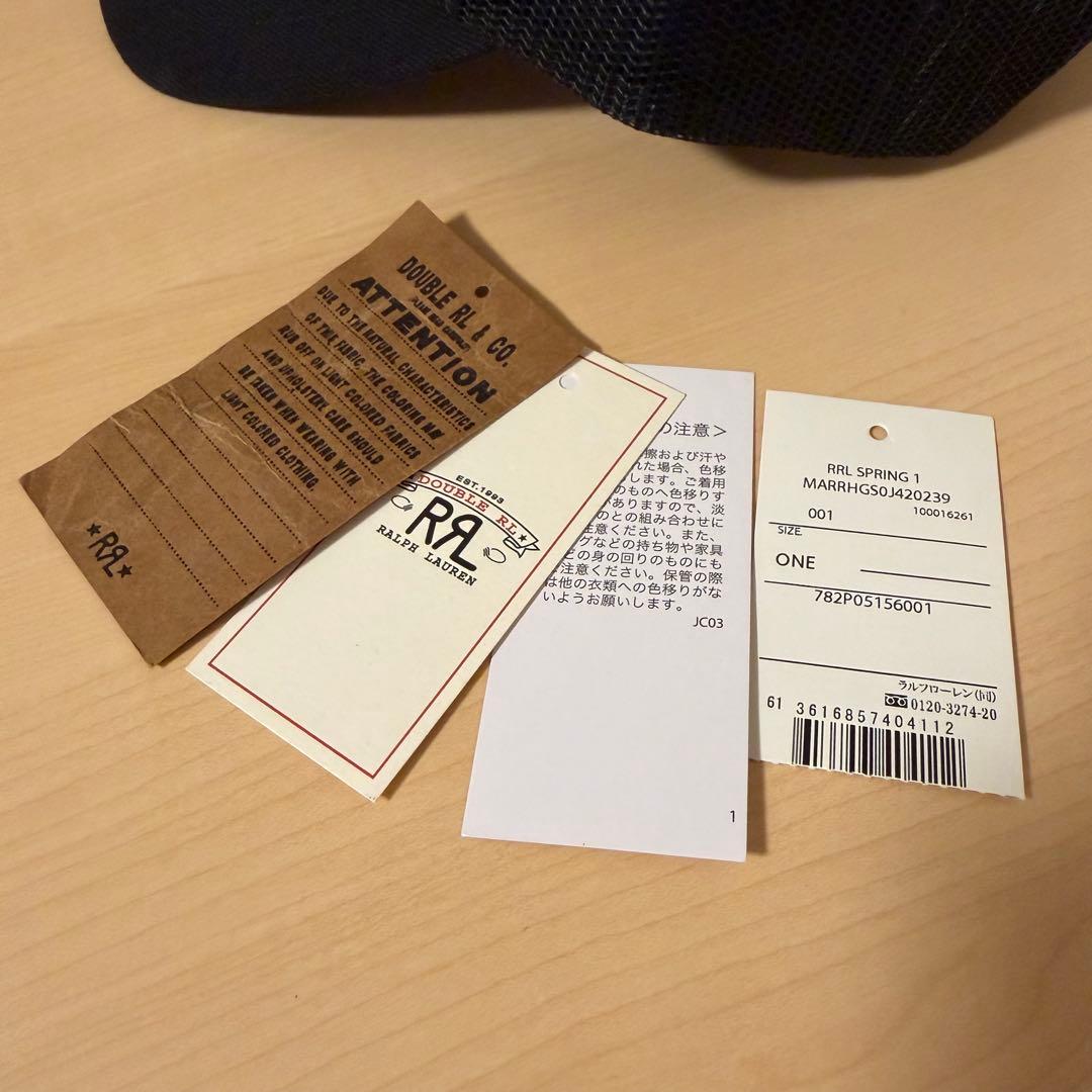 【RRL】デニムビル メッシュ トラッカー キャップ