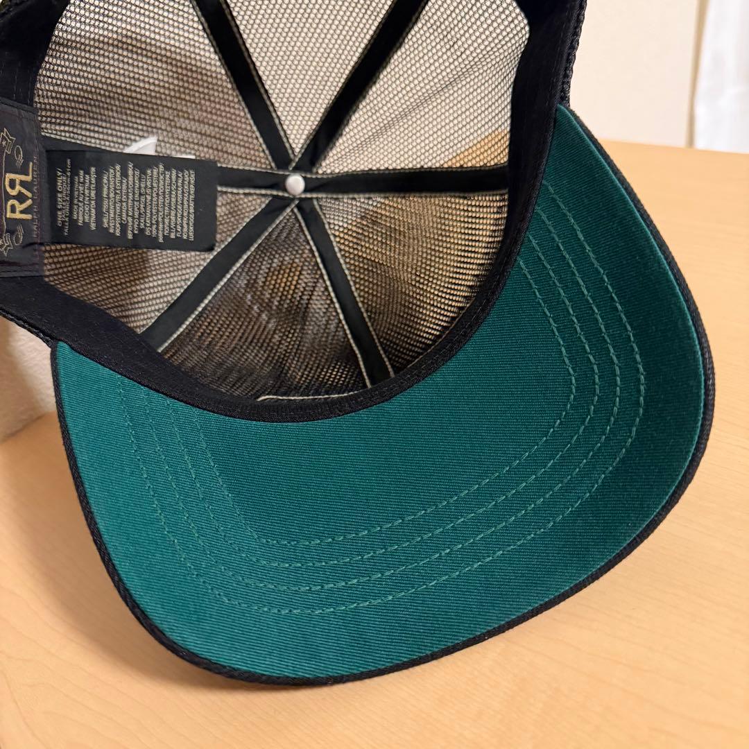 【RRL】デニムビル メッシュ トラッカー キャップ
