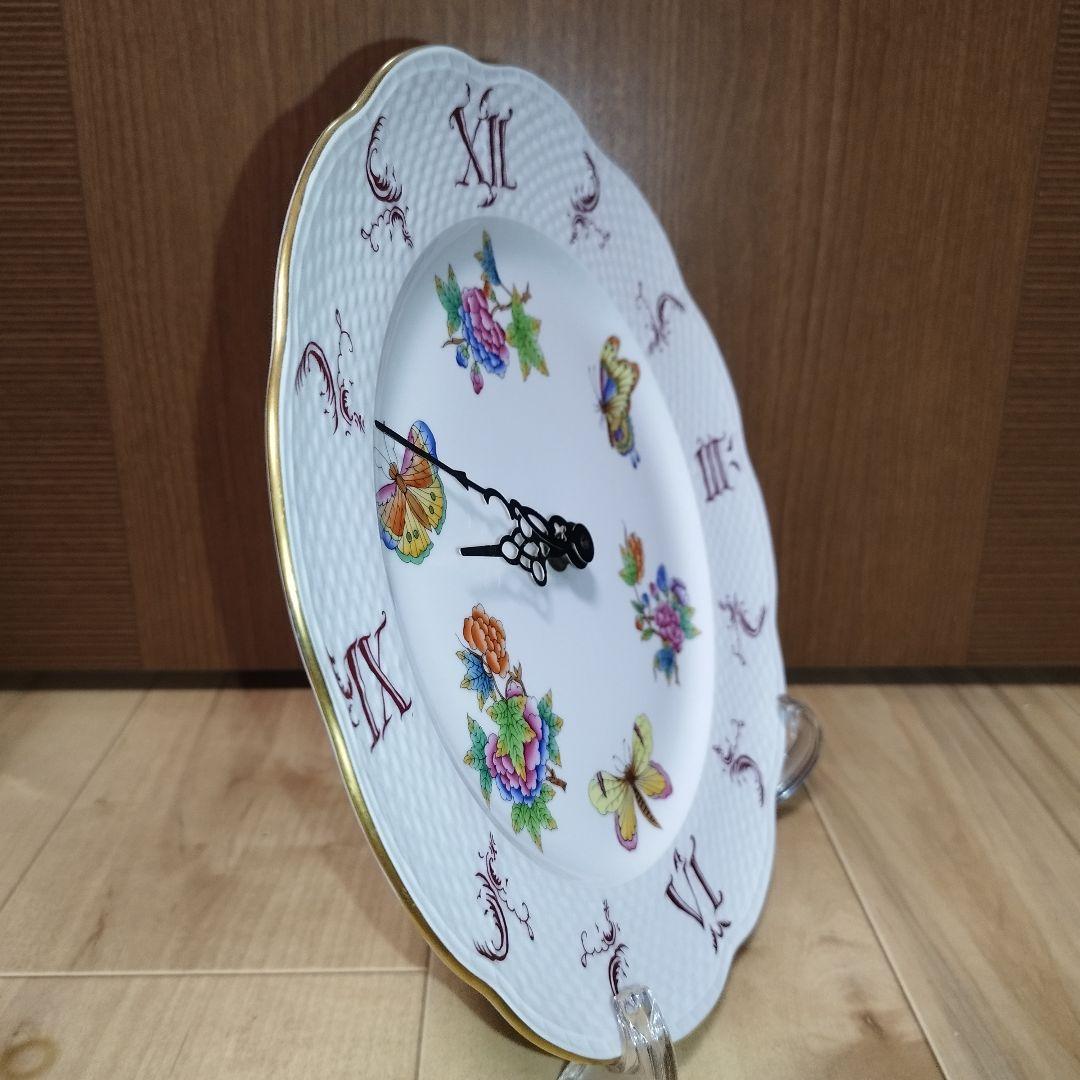 ヘレンド　ウォールクロック　ヴィクトリアブーケ　壁掛け時計