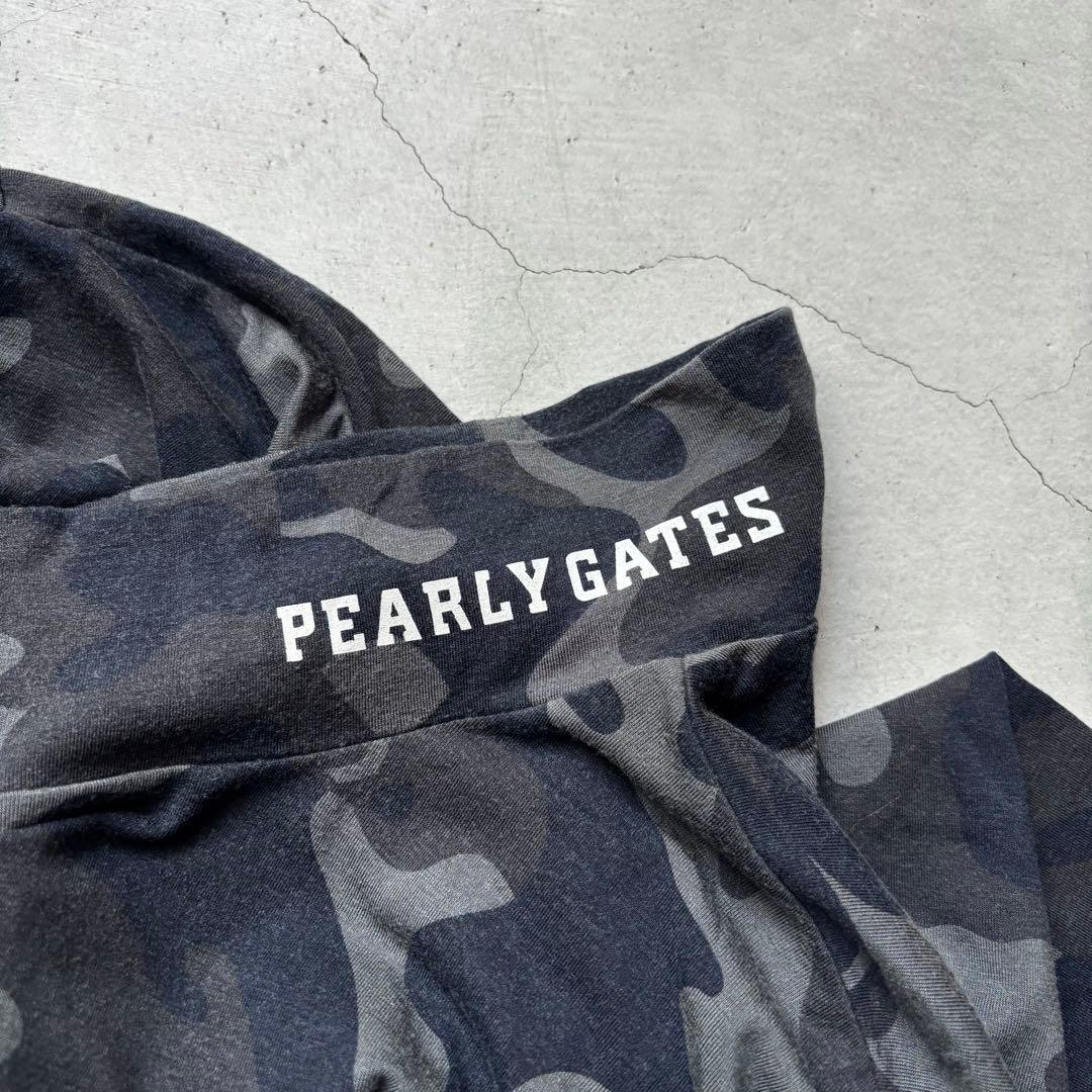 PEARLEY GATES パーリーゲイツ 迷彩柄 モックネック長袖シャツ 5