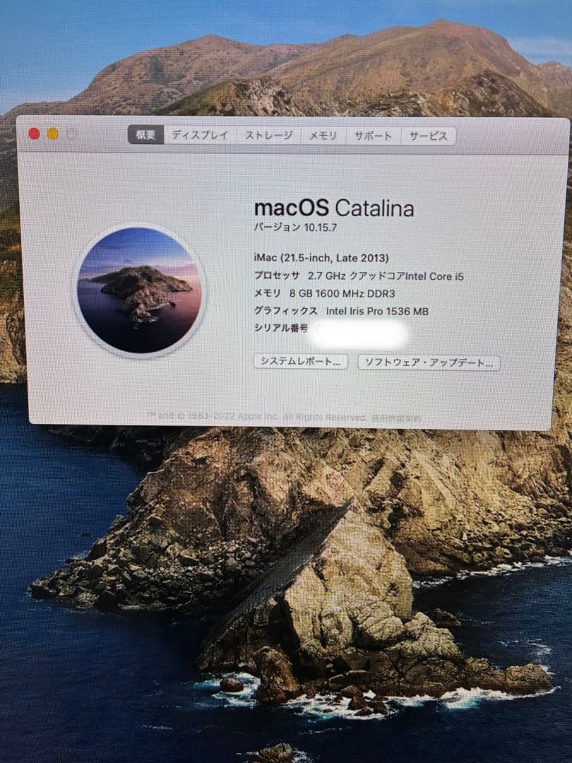 Macデスクトップ Apple iMac 21.5-inch Late2013