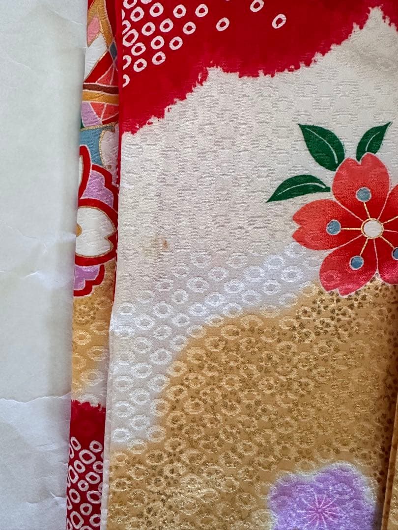 ７歳着物　七五三　正絹　お着物　６点セット