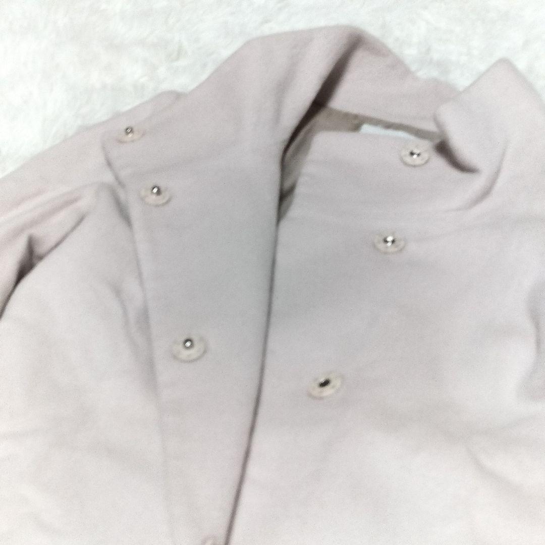 ANAYI スタンドカラーコート アンゴラ混 ビーバーコート フレア袖 38