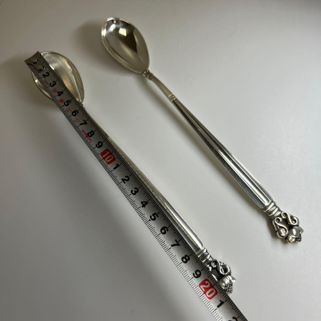 ジョージジェンセン　エコーン925Sterling ロングスプーン2本　116g