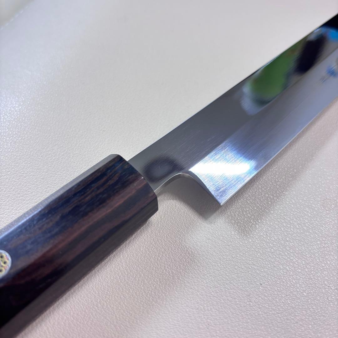 240mm柳刃包丁 鏡面 黒檀八角柄八角柄 刺身包丁 全鋼-