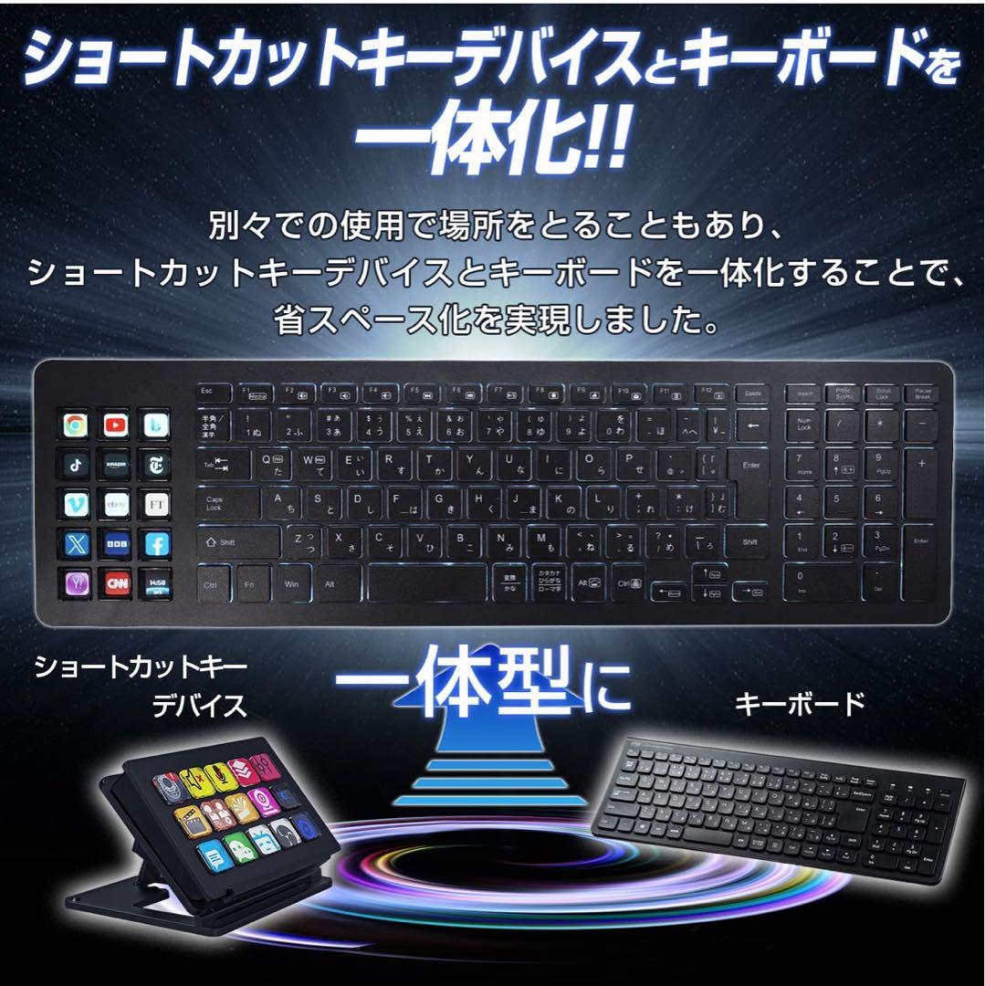 【HSV298】左手デバイス融合方キーボード