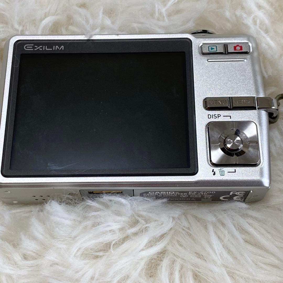 【動作確認済み】CASIO EXILIM EX-Z700 シルバー デジカメ
