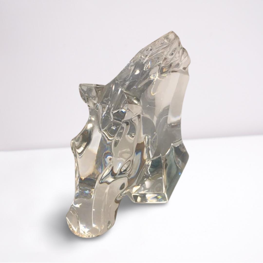 バカラ 馬の置物 午 クリスタル フィギュリン 11.5cm