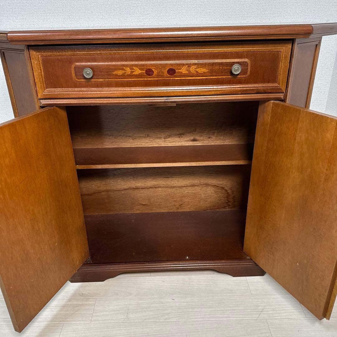 イタリア製 象嵌細工 アンティークスタイル コンソール キャビネットis2※