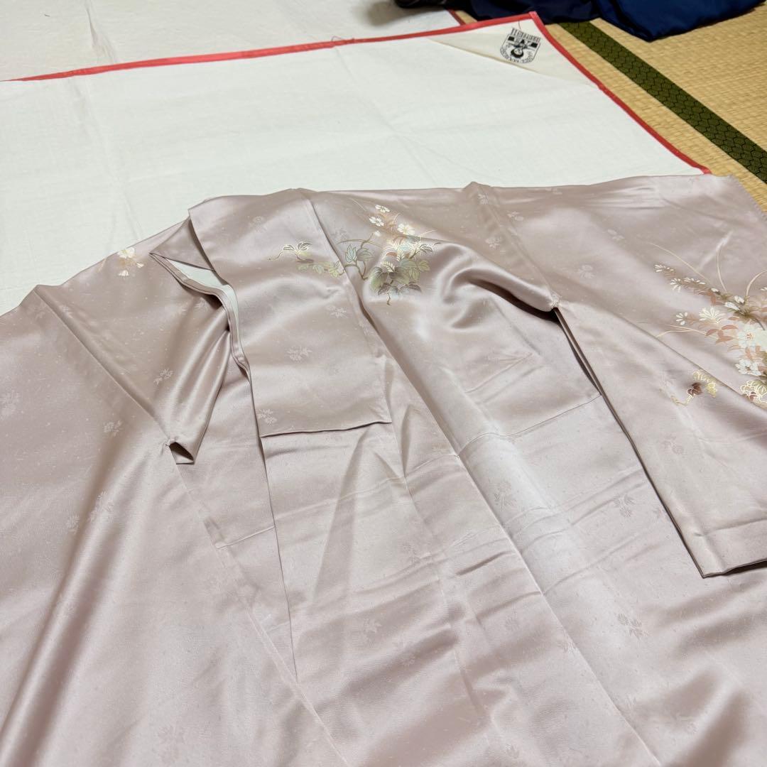 正絹 訪問着 着物 単衣 手描き 京友禅