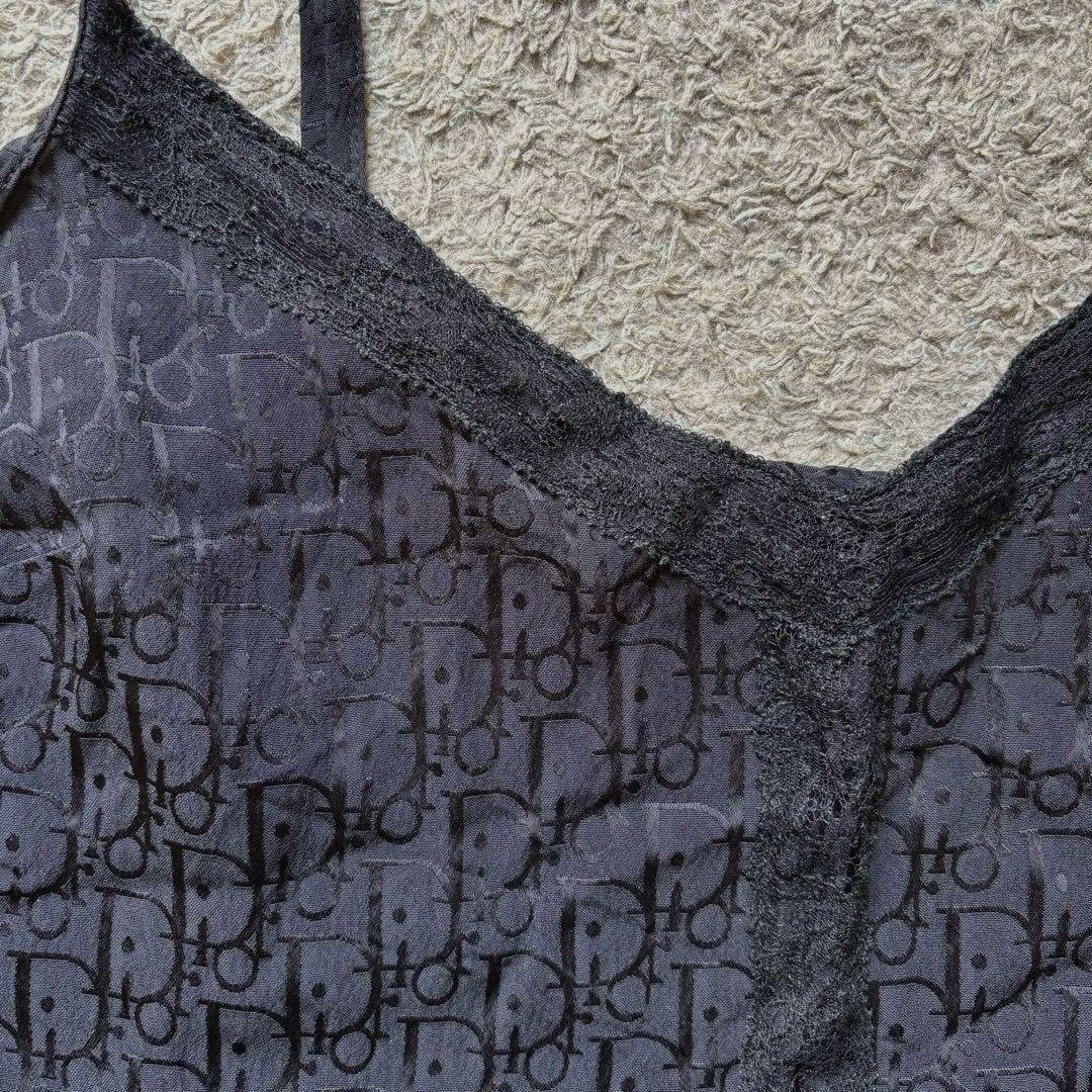 クリスチャンディオール　シャドーブラックロゴ　キャミソール　DIOR