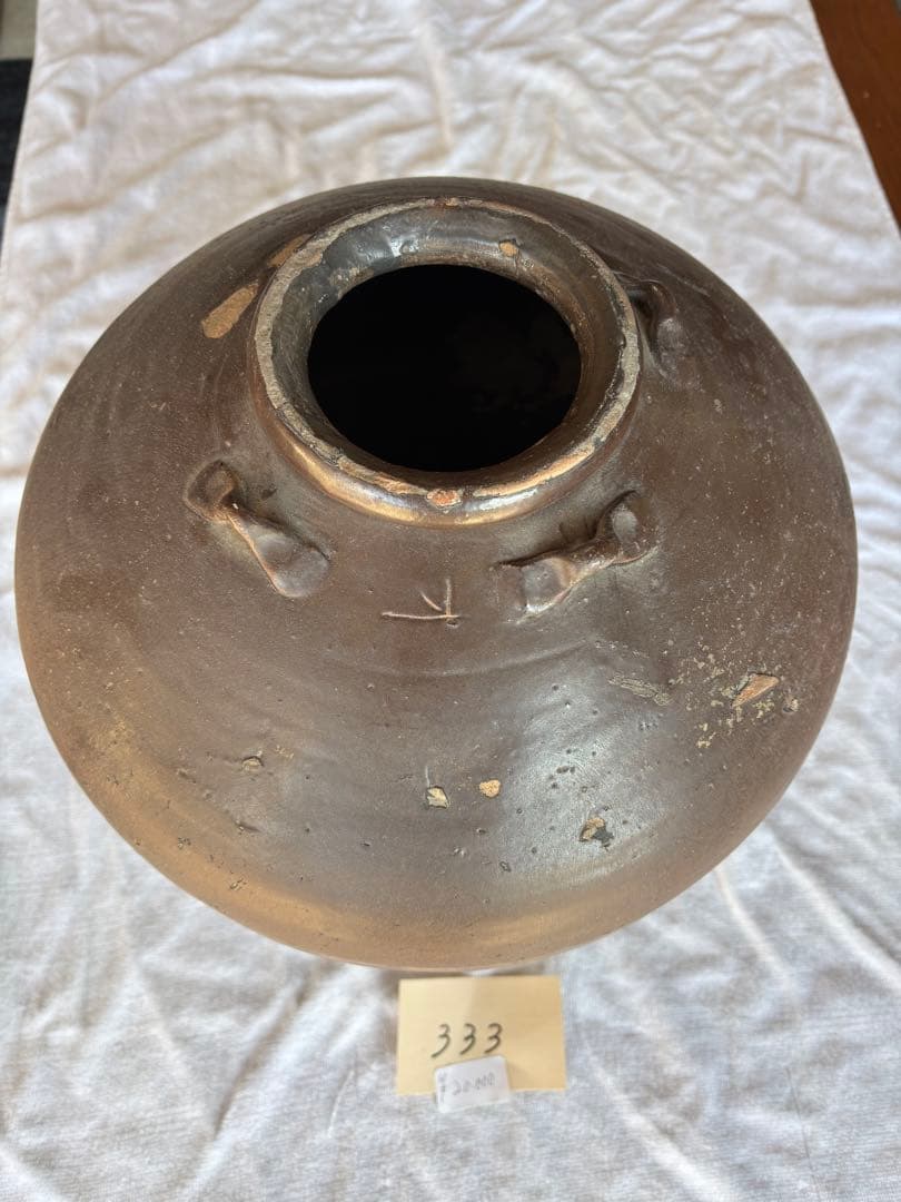 古備前　茶壺　 古民芸 　花瓶　置物飾り