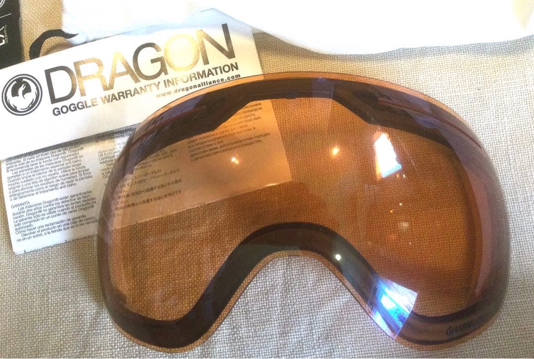 DRAGON ドラゴン ゴーグル(ブラック、オレンジレンズ)美品