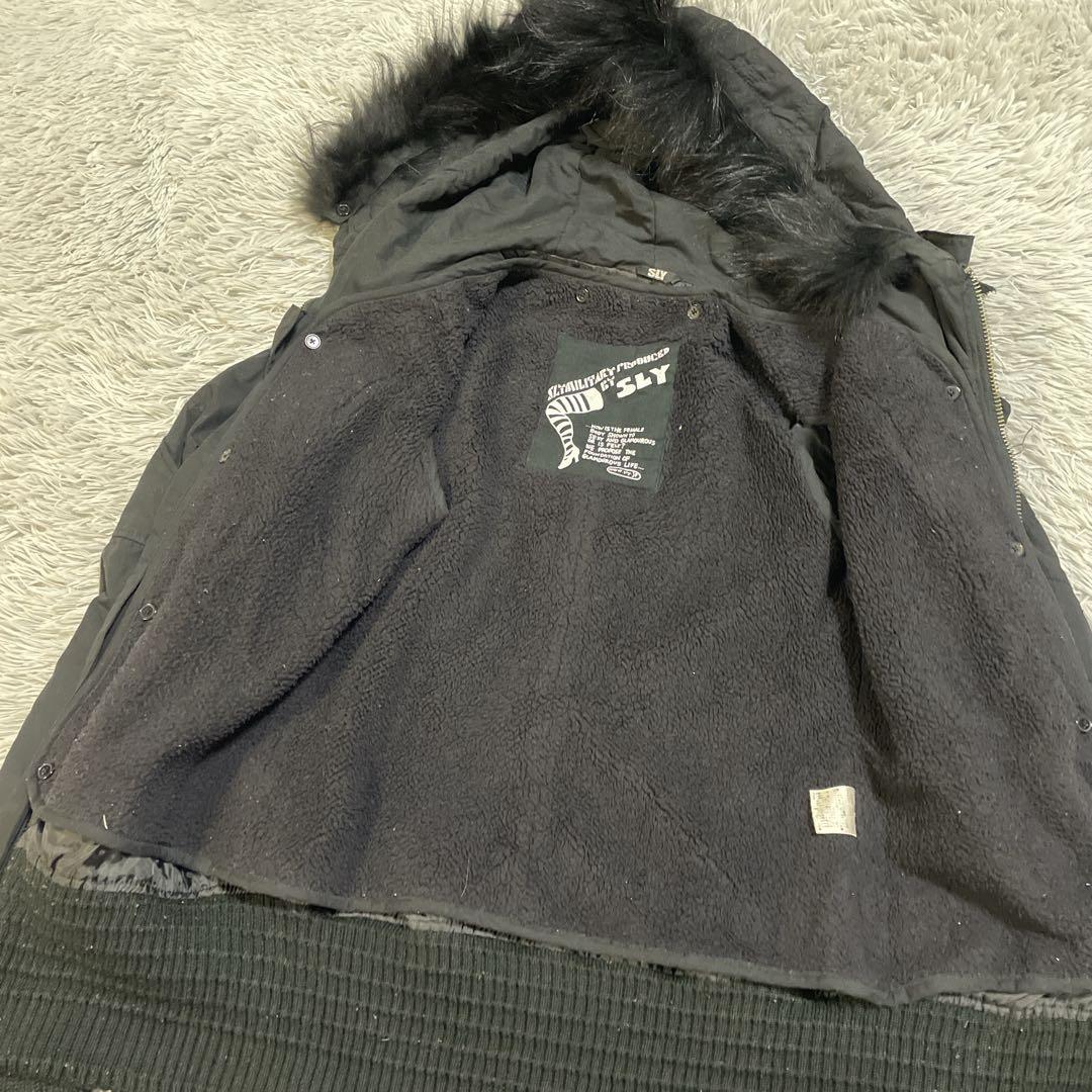 Y2K アーカイブ　グランジ SLY N-3B ファー　モッズコート　ギミック