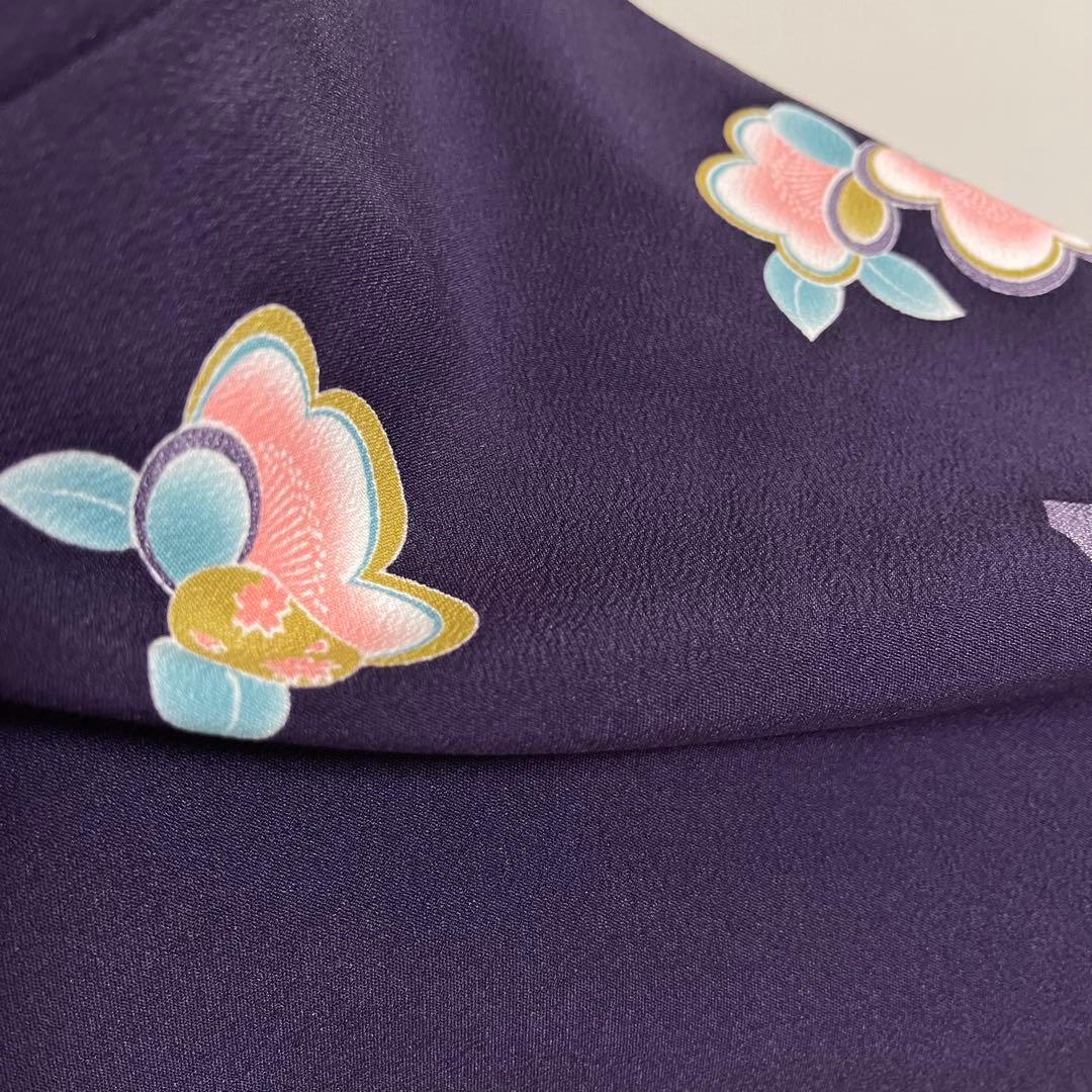 k225 飛び柄小紋 洗える着物 小紋 フルセット 身丈161裄丈68ゆったり