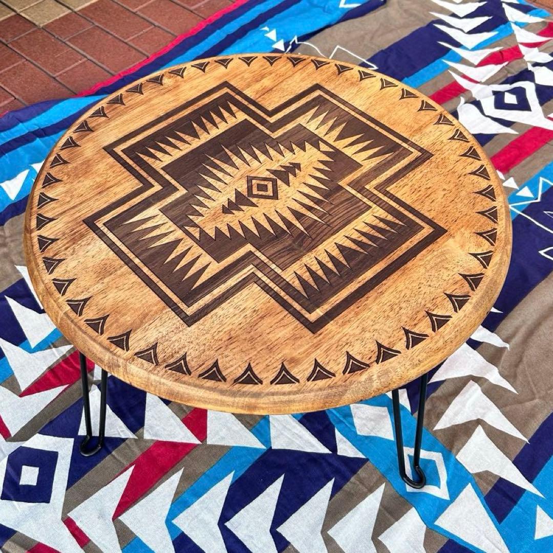 円卓　座卓　ちゃぶ台　ローテーブル　リビングテーブル　オルテガテーブル