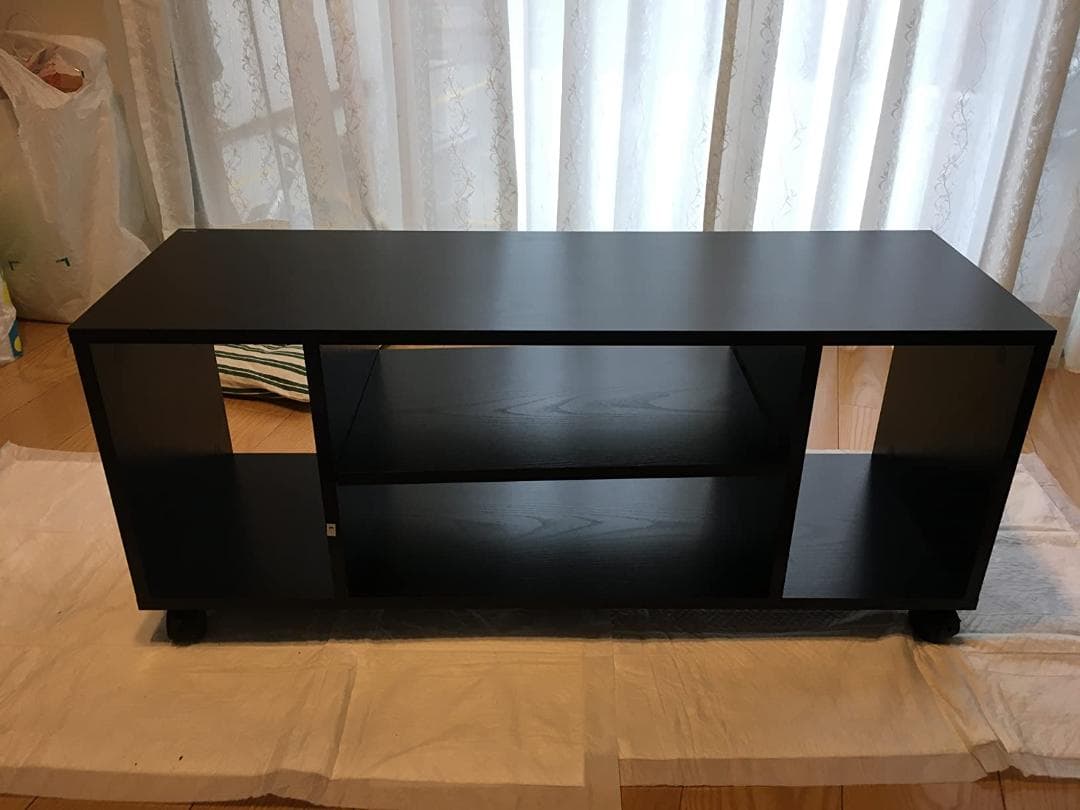 ローボード オープン収納 移動簡単 40インチ対応 キャスター付